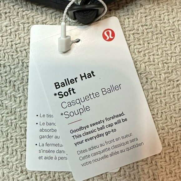 Lululemon Women’s Black Baller Hat Soft NWT Gift Baseball Cap - Picture 3 of 5
